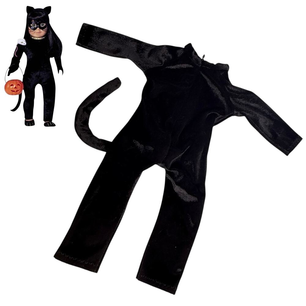 American Girl Doll Cat Suit Kitty Costume One Piece Velvet Jumpsuit Pleasant Co